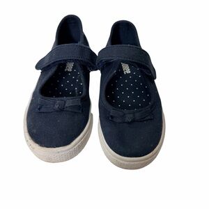 Gymboree Size 10 Navy Blue Uniform Mary Janes Shoe Loafers Comfortable Pad
